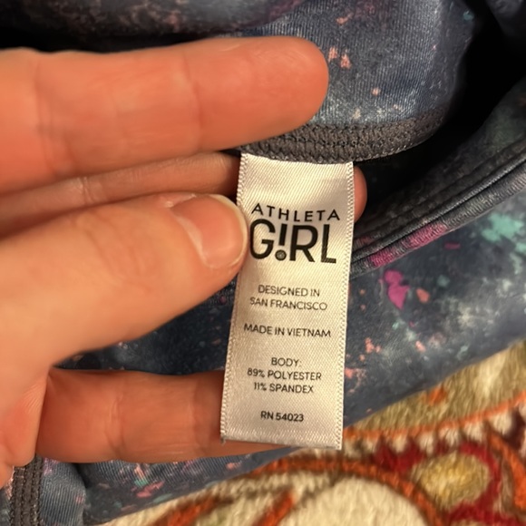 Lilac Purple Girls Capri Leggings Mesium 8-10 - Picture 5 of 6